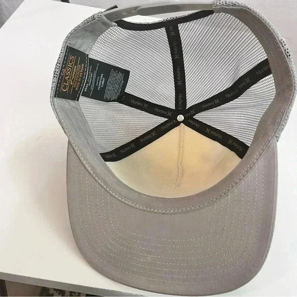 Hurley Trucker Hat with Airbrushed Swordfish and Sunset Ocean Scene - Picture 4 of 7